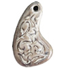 Porcelain Pendants，44x27mm Hole:3mm, Sold by Bag 