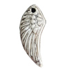 Porcelain Pendants，Wing 50x20mm Hole:3.5mm, Sold by Bag 