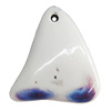 Porcelain Pendants，44x39mm Hole:4mm, Sold by Bag 