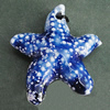 Porcelain Pendants，Star 47x41mm Hole:3.5mm, Sold by Bag 