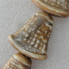 Ceramics Beads, Hat 28x27mm Hole:2mm, Sold by Bag 