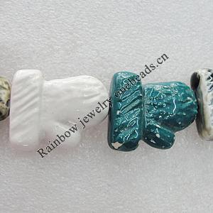 Ceramics Beads, 32x27mm Hole:2mm, Sold by Bag 