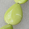Ceramics Beads, Flat Teardrop 27x22mm Hole:2mm, Sold by Bag 