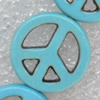 Turquoise Beads，15mm, Hole:Approx 1mm, Sold per 15.7-inch Strand