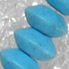 Turquoise Beads，5x3mm, Hole:Approx 1mm, Sold per 15.7-inch Strand