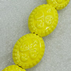 Ceramics Beads, Flat Oval 25x21mm Hole:4mm, Sold by Bag