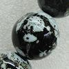 Ceramics Beads, Round 8mm Hole:1.5mm, Sold by Bag