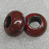 Ceramics Beads European, European Style, 15x10mm Hole:6mm, Sold by Bag