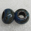 Ceramics Beads European, European Style, 15x10mm Hole:6mm, Sold by Bag