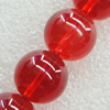 Imitate Gemstone Glass Beads Jade Dyed Beads, Round 6mm Hole:1mm, Sold Per 32-Inch Strand