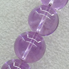Imitate Gemstone Glass Beads Jade Dyed Beads, Round 8mm Hole:1.5mm, Sold Per 32-Inch Strand