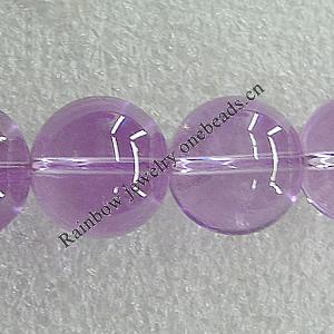 Imitate Gemstone Glass Beads Jade Dyed Beads, Round 8mm Hole:1.5mm, Sold Per 32-Inch Strand
