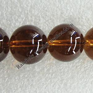 Imitate Gemstone Glass Beads Jade Dyed Beads, Round 16mm Hole:1.5mm, Sold Per 32-Inch Strand