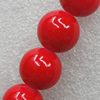 Imitate Gemstone Glass Beads Jade Dyed Beads, Round 10mm Hole:1.5mm, Sold Per 32-Inch Strand