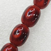 Imitate Gemstone Glass Beads Jade Dyed Beads, Drum 15x12mm Hole:2mm, Sold Per 32-Inch Strand