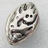 Jewelry findings, CCB Plastic Beads Antique Silver, Nugget 31x21mm Hole:1.5mm, Sold by Bag