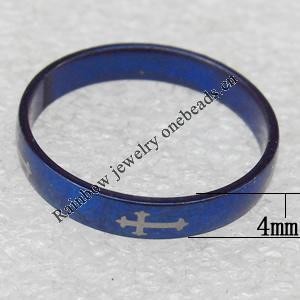 Stainless Steel Rings, wideth :4mm, Sold by PC