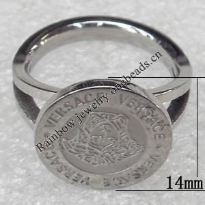 Stainless Steel Rings, 14mm, Sold by PC