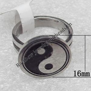 Stainless Steel Rings, 16mm, Sold by PC