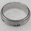 Stainless Steel Rings, wideth :8mm, Sold by PC