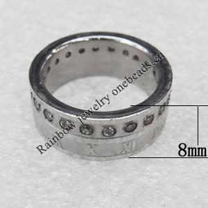 Stainless Steel Rings, wideth :8mm, Sold by PC