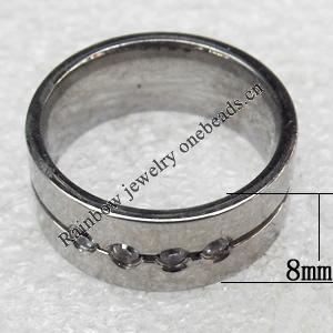 Stainless Steel Rings, wideth :8mm, Sold by PC