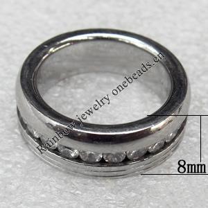 Stainless Steel Rings, wideth :8mm, Sold by PC