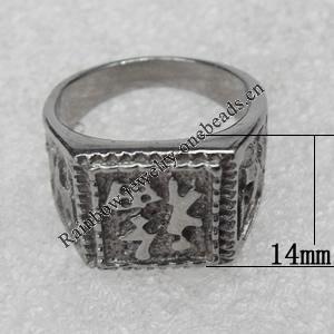 Stainless Steel Rings, wideth :14mm, Sold by PC