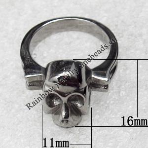 Stainless Steel Rings, 16x11mm, Sold by PC