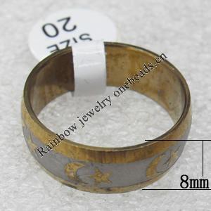 Stainless Steel Rings, wideth :8mm, Sold by PC