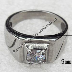 Stainless Steel Rings, wideth :9mm, Sold by PC