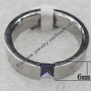 Stainless Steel Rings, wideth :6mm, Sold by PC