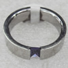 Stainless Steel Rings, wideth :6mm, Sold by PC