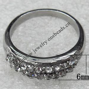 Stainless Steel Rings, wideth :6mm, Sold by PC