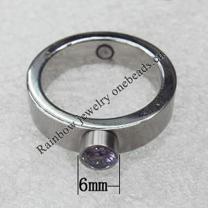 Stainless Steel Rings, 6mm, Sold by PC