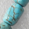 Turquoise Beads，Nugget, 9x15mm, Hole:Approx 1mm, Sold per 15.7-inch Strand