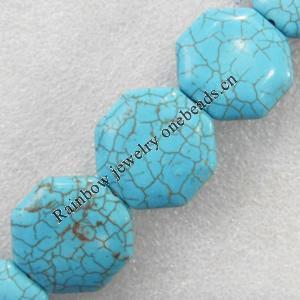 Turquoise Beads，27mm, Hole:Approx 1mm, Sold by PC