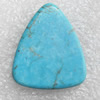 Turquoise Cabochons，Triangle, 22x26mm, Sold by PC