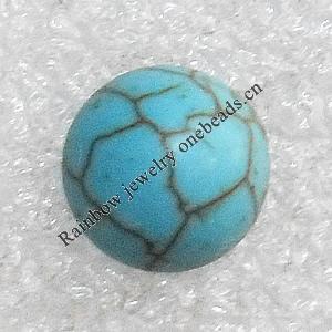 Turquoise Cabochons，10mm, Sold by PC