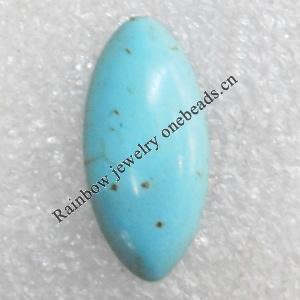 Turquoise Cabochons，Horse eye, 13x27mm, Sold by PC