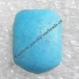 Turquoise Cabochons，7x9mm, Sold by PC