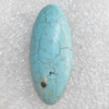 Turquoise Cabochons，Oval, 15x35mm, Sold by PC