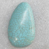 Turquoise Cabochons，Teardrop, 30x51mm, Sold by PC