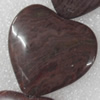 Gemstone Beads, Heart, 40x37mm, Hole:Approx 1mm, Sold per 15.7-inch Strand