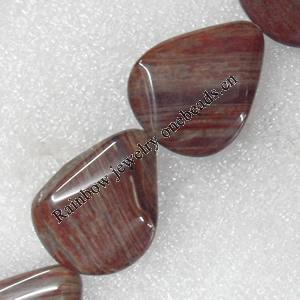 Gemstone Beads, Teardrop, 28x36mm, Hole:Approx 1mm, Sold per 15.7-inch Strand