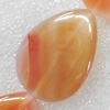 Agate Beads, Teardrop, 31x42mm, Hole:Approx 1mm, Sold per 15.7-inch Strand 