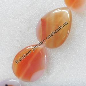 Agate Beads, Teardrop, 31x42mm, Hole:Approx 1mm, Sold per 15.7-inch Strand 