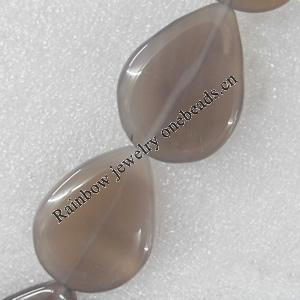 Agate Beads, Teardrop, 31x42mm, Hole:Approx 1mm, Sold per 15.7-inch Strand 