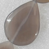 Agate Beads, Teardrop, 31x42mm, Hole:Approx 1mm, Sold per 15.7-inch Strand 