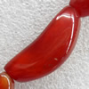 Red Agate Beads, 17x40mm, Hole:Approx 1mm, Sold per 15.7-inch Strand